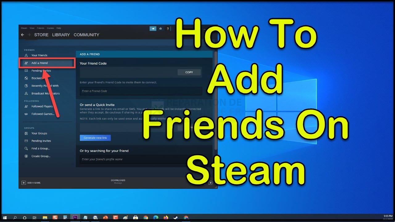 Comment ajouter des amis sur Steam