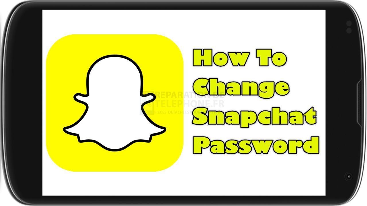 Comment changer le mot de passe de Snapchat