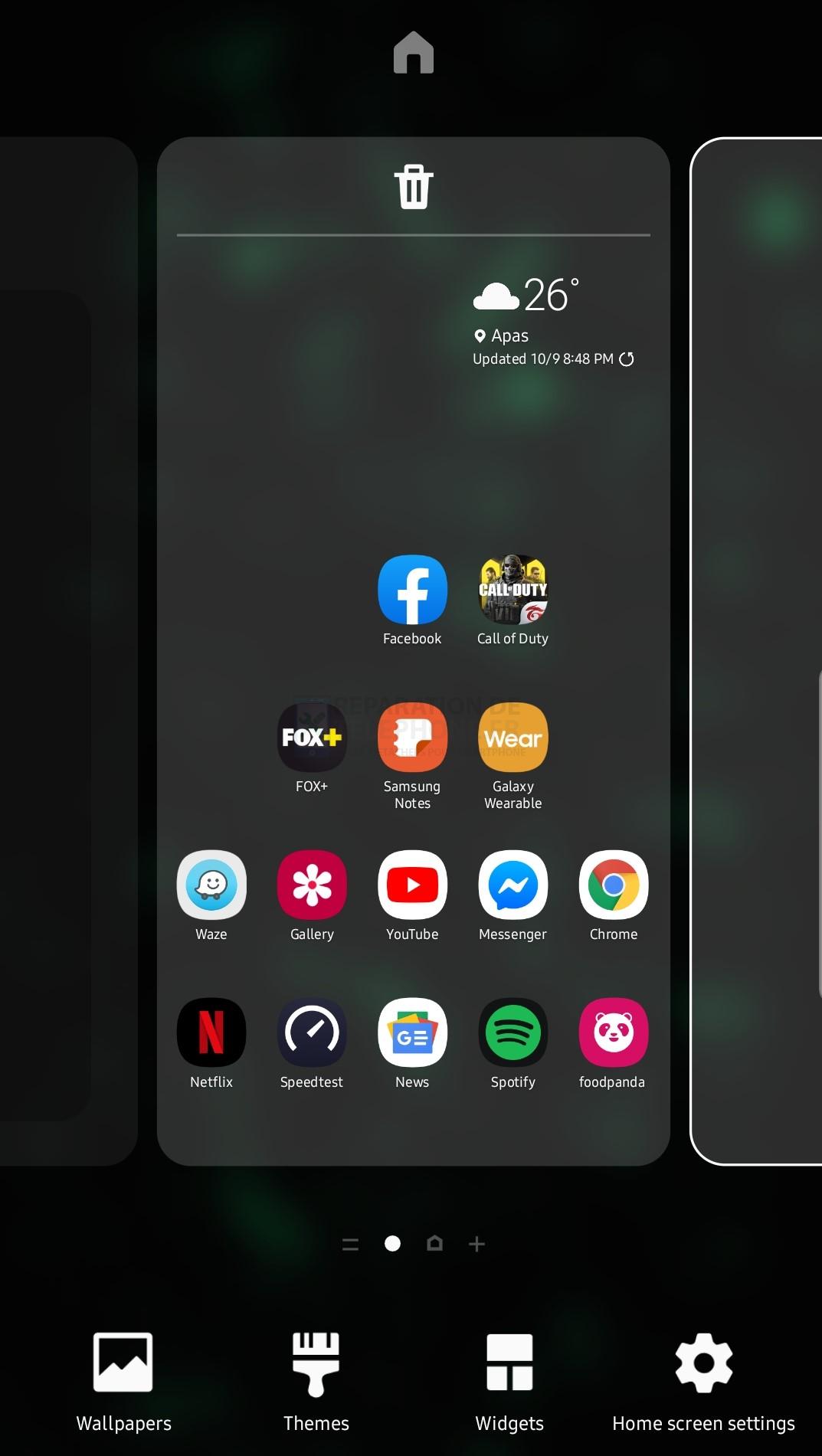 Comment personnaliser l'écran d'accueil du Galaxy Note10 ou modifier la disposition de l'écran ?