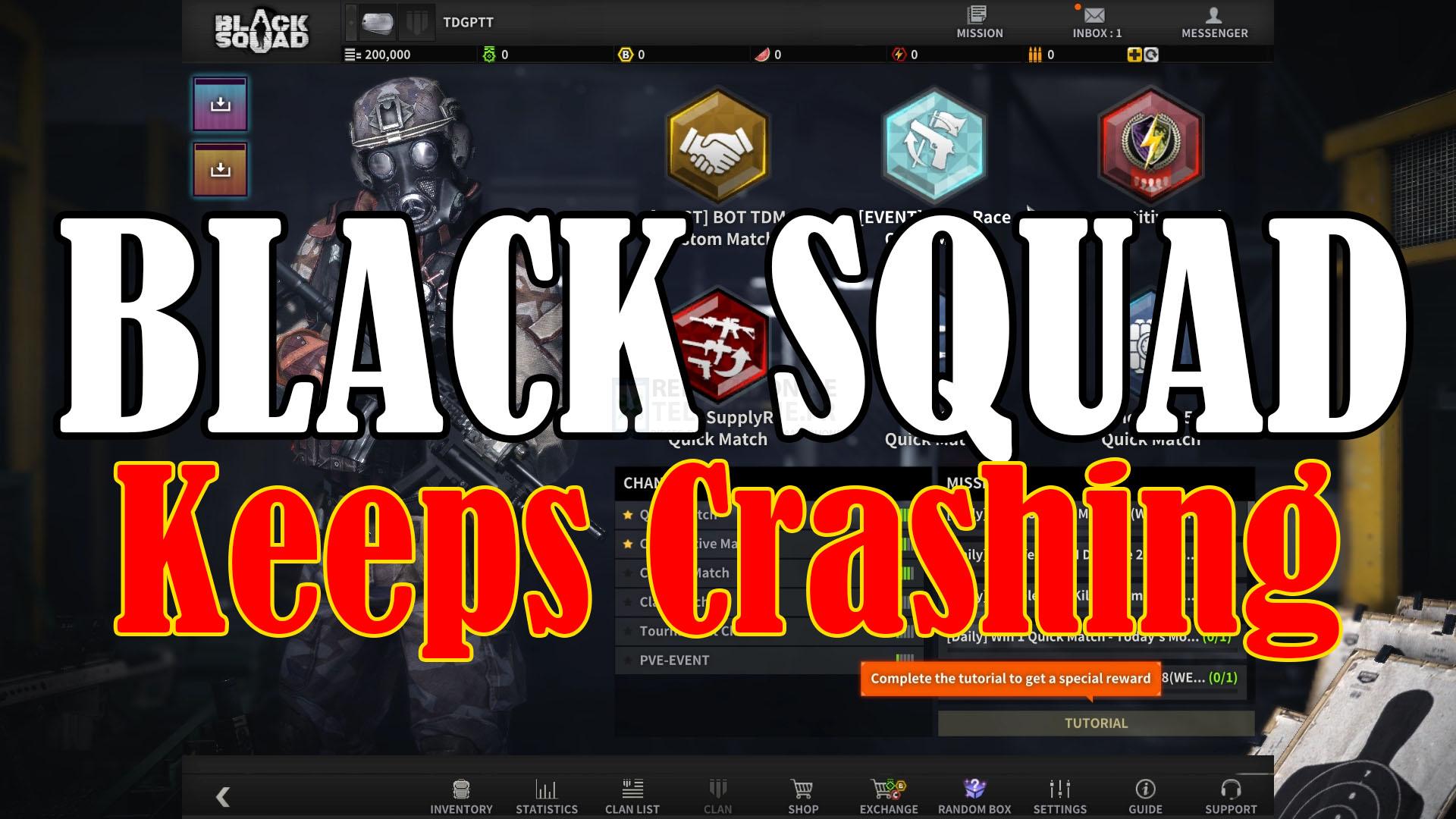 Comment réparer le crash de Black Squad sur Steam ?
