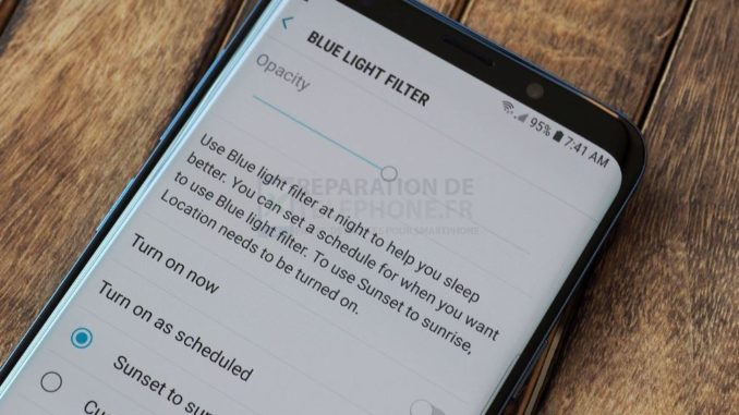 Comment activer le mode nuit sur le Galaxy S9 ?