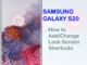 Comment ajouter et modifier les raccourcis de l'écran de verrouillage sur le Galaxy S20