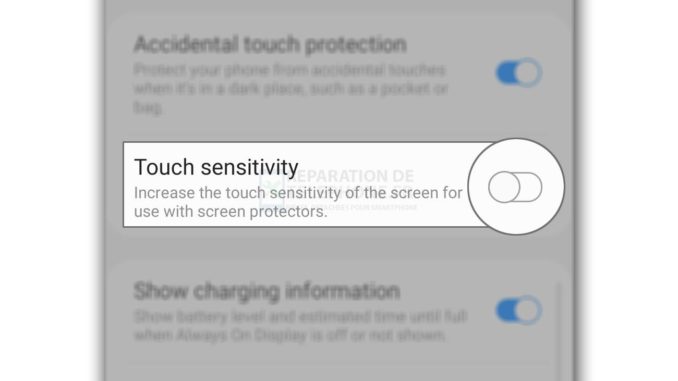 Comment améliorer la sensibilité de l'écran tactile du Galaxy S20 ?