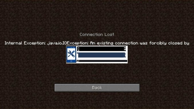 Comment corriger l'erreur Java.IO.IOException dans Minecraft ?