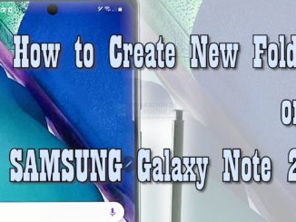 Comment créer un nouveau dossier sur le Samsung Galaxy Note 20