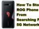 Comment empêcher le ROG Phone 3 de rechercher un réseau 5G ?