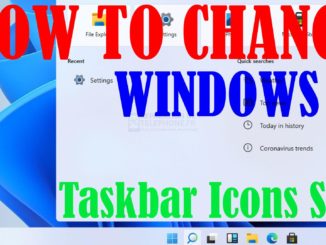 Comment modifier la taille des icônes de la barre des tâches dans Windows 11