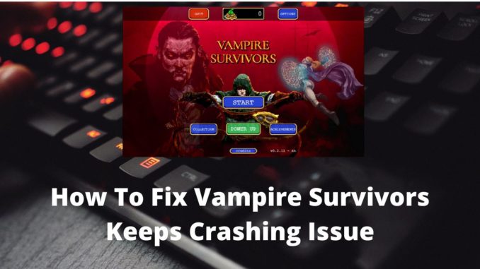 Comment résoudre le problème de plantage de Vampire Survivors ?