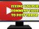 Correction de l'erreur "YouTube Comment Failed To Post