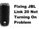 Correction du problème de la JBL Link 20 qui ne s'allume pas
