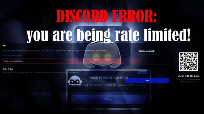 Discord : Correction de l'erreur "discord you are being being rate limited".