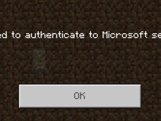 Erreur "You Need To Authenticate To Microsoft Services" sur Minecraft