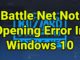 Erreur de Battle Net ne s'ouvrant pas dans Windows 10