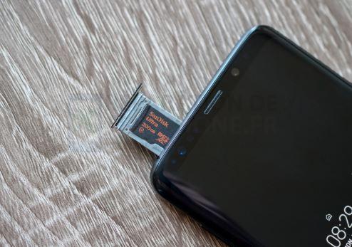 Étapes simples pour insérer ou retirer la carte SD du Galaxy S9